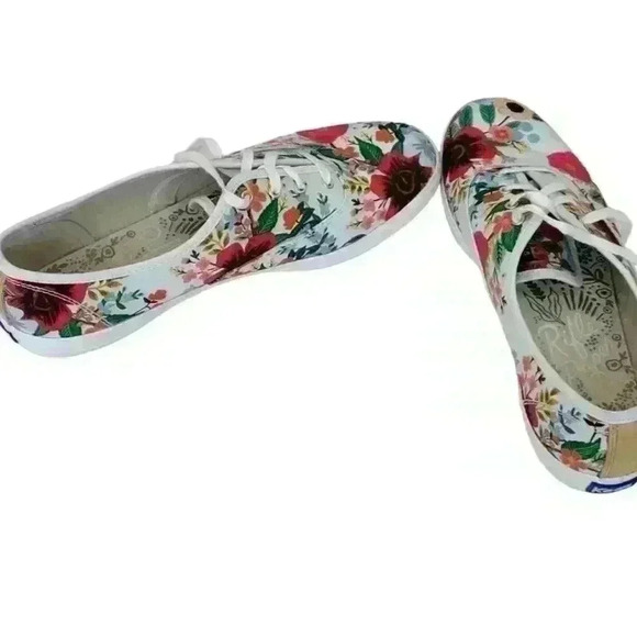 Keds x Rifle Paper Company Floral Sneakers Shoes  Sz 10 - Picture 2 of 14
